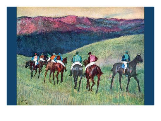 horses Degas the race