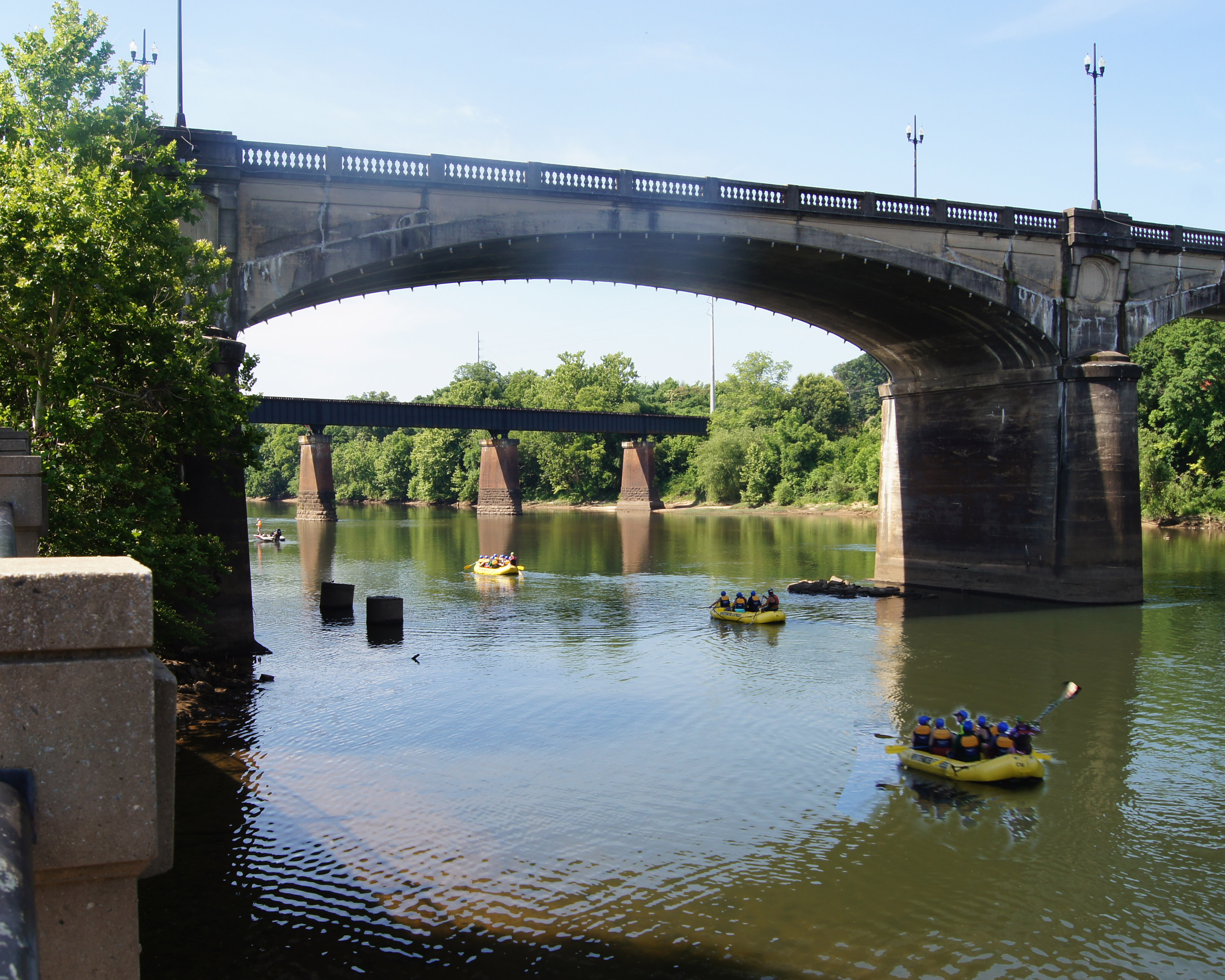 River Bridge w Rafts
